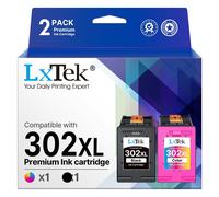 LxTek 302 XL 302XL Cartucce Sostituzione per Cartucce HP 302 XL nero e colore