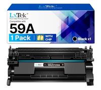 LxTek 59A CF259X per toner HP 59A nero con chip per 59A 59X CF259A CF259X 59 A CF259 A, compatibile con HP Laserjet Pro MFP M428DW Toner M404DN M404DW M428FDW M428FDN M404 M428 (1)