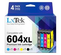 LxTek 604XL Compatibili Cartucce d'inchiostro per Epson 604 604XL per Expression Home XP-2200 XP-2205 XP-3200 XP-3205 XP-4200 XP-4205 Workforce WF-2910 WF-2930 WF-2935 WF-2950 (4-Pack)