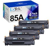 LxTek 85A Compatibile Toner Sostituzione per HP 85A CE285A per LaserJet Pro P1102 P1102W M1212NF M1132 MFP M1217NFW M1132 M1212 M1130 P1100 M1136 M1210 M1210MFP M1134MFP M1134 (Nero, 4-Pack)