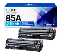 LxTek 85A Compatibili Cartucce di Toner Sostituzione per HP CE285A per LaserJet Pro P1102 P1102W M1212NF M1132 M1217NFW M1132 M1212 M1130 P1100 M1136 M1210 M1210MFP M1134 M1134MFP (Nero, 2-Pack)