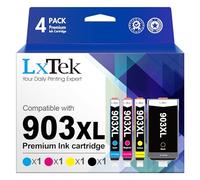 LxTek 903XL Multipack Cartucce d'inchiostro 903 XL Compatibile con HP 903 903 per cartucce d'inchiostro HP Officejet 6950 6960 Officejet Pro 6970 (Nere, Ciano, Magenta, Giallo)