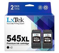 LxTek Cartucce d'inchiostro Sostituzione per Canon PG-545 XL per Pixma MX495 MX490 iP2850 MG2450 MG2455 MG2550 MG2920 MG2950 MG2550S MG2555 MG2555S MG2950S MG2955 MG3050 (Nero, 2-Pack)