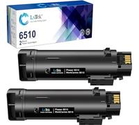 LxTek - Cartuccia di toner compatibile per Xerox Phaser 6510, WorkCentre 6515 ad alta resa, confezione da 2, colore: Nero