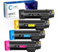 LxTek - Cartuccia toner compatibile per Xerox Phaser 6510, WorkCentre 6515 ad alta resa (1 nero, 1 ciano, 1 magenta, 1 giallo, 4 pezzi)