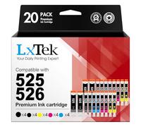 LxTek Compatibile per Canon 525 526 PGI-525 CLI-526