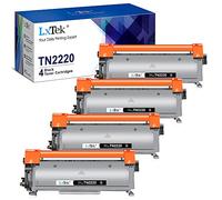LxTek Compatibili Cartucce di Toner Sostituzione per Brother TN2220 TN-2220 TN2010 TN-2010 per MFC-7360N 7460DN DCP-7065DN 7060D FAX-2840 2940 HL-2130 2230 2135W 2250DN 2270DW (Nero, 4-Pack)