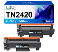 LxTek Compatibili Cartucce di Toner Sostituzione per Brother TN2420 TN2410 per MFC-L2710DW L2710DN L2730DW L2750DW per DCP-L2510D L2530DW L2550DN per HL-L2310D L2350DW L2375DW (Nero, 2-Pack)