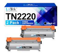 LxTek Compatibili Toner Sostituzione per Brother TN2220 TN2010 per MFC-7360N 7460DN per DCP-7065DN 7055 per FAX-2840 2845 per HL-2130 2132 2230 2135W 2250DN 2270DW 2280DW (Nero, 2-Pack)
