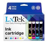 LxTek 603XL Compatibili Cartucce d'inchiostro per Epson 603 603XL per Expression Home XP-3100 XP-4100 XP-2100 XP-2105 XP-3105 WF-2850 WF-2835 WF-2830 (Nero Ciano Magenta Giallo, 4-Pack)