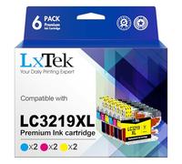 LxTek LC3219XL LC3219 Cartucce LC3217 LC 3219 XL LC 3219XL Compatibile con Brother LC3219XL LC 3217 LC-3219XL per cartucce Brother MFC-J5330DW MFC-J6930DW (2 ciano, 2 magenta, 2 giallo)