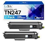 LxTek TN 247 TN-247 Compatibili Cartucce di Toner Sostituzione per Brother TN247 TN247BK TN243 per MFC-L3770CDW L3750CDW L3730CDN per DCP-L3550CDW per HL-L3210CW L3230CDW L3270CDW (Nero, 2-Pack)