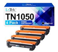 LxTek TN1050 Compatibili Cartucce di Toner Sostituzione per Brother TN-1050 per DCP-1612W DCP-1510 DCP-1512 DCP-1610W per MFC-1910W MFC-1810 per HL-1210W HL-1212W HL-1110 HL-1112 (Nero, 4-Pack)