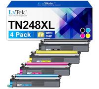 LxTek TN248XL TN248 Toner compatibile per Brother TN-248 XL TN-248XL Toner per Brother DCP-L3560CDW MFC-L8390CDW HL-L3240CDW MFC-L3760CDW DCP-L3520CDW HL-L8240CDW MFC-L8340CDW MFC-L3740CDW 4-Pack