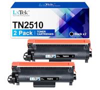 LxTek TN2510 Compatibili per Brother TN-2510 TN 2510 Cartucce Toner per Brother MFC-L2800DW HL-L2400DWE MFC-L2835DW HL-L2445DW MFC-L2860DWE MFC-L2827DW DCP-L2665DW DCP-L2660DW (Nero, 2-Pack)