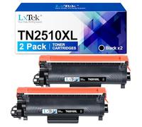 LxTek TN2510XL TN2510 Compatibili per Brother TN-2510XL TN 2510 XL Toner per Brother MFC-L2800DW HL-L2400DWE MFC-L2835DW HL-L2445DW MFC-L2860DWE MFC-L2827DW DCP-L2665DW DCP-L2660DW (Nero, 2-Pack)