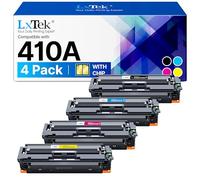 LxTek Toner 410A 410X 410 A CF410A CF410X CF411A CF412A CF413A compatibile con HP 410A Toner 410X per HP Color Laserjet Pro MFP M477fdw Toner M477dw M477fdn CF411X CF412X CF4133 X(4 confezioni). )