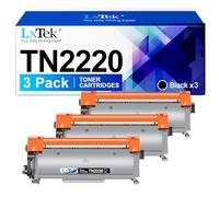 LxTek Toner TN2220 TN-2220 compatibile con Brother TN2220 TN 2220 per toner Brother MFC7360N DCP 7055 HL 2130 FAX 2840 MFC-7460DN MFC-7860DW FAX-2940 HL-2240 HL-2250DN HL-2135W DCP-7055 W (3 nero)