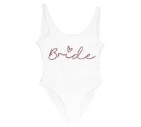 LXURY Bikini Triangolo Donna Team Bride One-Piece Costume da Bagno Squad Donne Costume da Bagno del Partito Bachelorette Costume da Bagno Estivo Beachwear Costume da Bagno-bride4,s