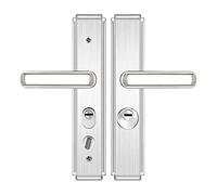 LXURY Maniglia for Porta antifurto trafilata a Filo 1SET, Maniglia Ispessita, Pannello in Acciaio Inossidabile 304, Maniglia for Porta d'ingresso antieffrazione
