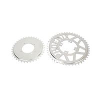 LXWalibrex Set di pignoni a catena 410, pignone posteriore in acciaio per scooter fai-da-te, biciclette da spiaggia e motocicli; ruota a catena con disco a forma di fiore 410, durevole e di