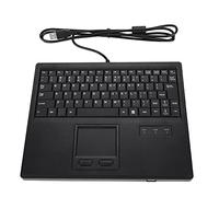 LXWalibrex Tastiera con cavo a forbice da 10 pollici con touchpad, tastiera USB per computer con touchpad, tastiera touch control precisa per Mac, Linux, Unix