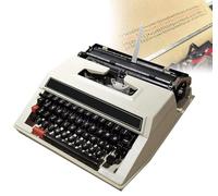 LXWKAI Macchina da Scrivere per Testi con Stampante retrò per Libri per esercitazioni di digitazione Meccanica, Classica Macchina da Scrivere Manuale Vecchio Stile: Portatile e Facile da Usare