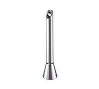 LXWKAI Posacenere da esterno senza fumo da pavimento, posacenere in acciaio inox, antivento, antipioggia, colonna di cenere verticale, per patio, cortile, esterno, interno, argento/110 x 22,5 cm