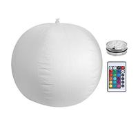 Lxwythozoan Bola de Luz flotante para Piscina a prueba de Agua con 10 Chips LED, Luz Decorativa con Control remoto para Fiestas en la Piscina, bodas y decoración de jardines, bola flotante