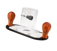 LXXAOFDC Base a tuffo portatile del router per 65 mm di base della lega di alluminio della macchina di rifilatura con la maniglia di legno di progettazione di