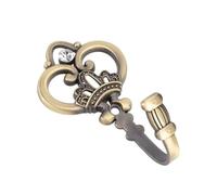 LXYAYY 1 Paio di Ganci per Tende Europei in Lega con Corona per Tende fissati al Muro(Blue Ancient)