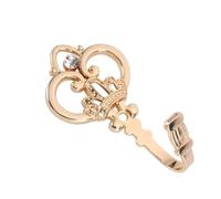 LXYAYY 1 Paio di Ganci per Tende Europei in Lega con Corona per Tende fissati al Muro(Golden)