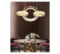 LXYAYY Decorazione della casaLuci a Sospensione, Lampadario di Cristallo di Lusso per Soggiorno, Lampada a Sospensione per Sala da Pranzo, Plafoniera, Illuminazione per Interni,(Warm White)