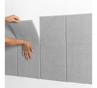 LXYAYY Imbottitura da parete anti collisione per bambini, imbottitura da parete anti collisione, imbottitura da parete per stanza dei giochi dei bambini, adatta per camera da letto e asilo (grigio, 30