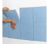 LXYAYY Imbottitura da parete anti collisione per bambini, imbottitura da parete anti collisione, imbottitura da parete per stanza dei giochi dei bambini, adatta per camera da letto e asilo (blu, 30 x