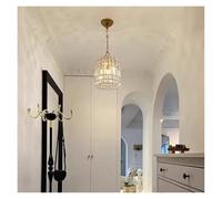 LXYAYY Lampada a Sospensione a Gabbia di Cristallo, retrò, Vintage, Luce di Cristallo Reale E27 per Soggiorno, Camera da Letto, Bagno, Sala da Pranzo, Ingresso, luci sospese,