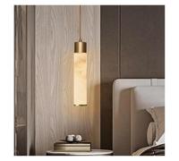 LXYAYY Lampada a Sospensione a LED in Marmo di Rame di Lusso per Camera da Letto Comodino Soggiorno Sala da Pranzo Cucina Decorazione lampadario, Illuminazione Moderna(1 Head)