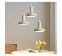 LXYAYY Lampada a Sospensione di metà secolo Lampada a Sospensione per Sala da Pranzo Lampada a Sospensione per Bar da Pranzo Lampadario Bianco Vintage Lampada a Sospensione (35cm)