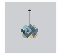 LXYAYY Lampada a Sospensione in Acrilico, Moderna casa, Soggiorno, soffitto, luci Decorative, E27, Studio, Camera da Letto, Illuminazione, lampadario, Moderna(Blue,40cm)