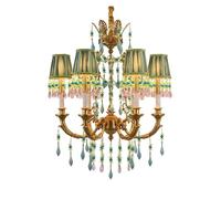 LXYAYY Lampada a sospensione in cristallo, camera da letto lussuosa, calda e romantica lampada a