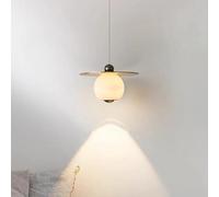 LXYAYY Lampada a Sospensione in Marmo Naturale Nordico, Moderna, in Rame, Creativa, per Sala da Pranzo, Camera da Letto, Lampada a Sospensione, Bar della Cucina,