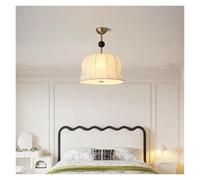 LXYAYY Lampada a Sospensione in Tessuto di Lusso Francese, Lampada da Tavolo da Pranzo, Lampada a Sospensione, lampadario Tradizionale Art Déco, (40cm)