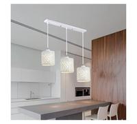LXYAYY Lampada a Sospensione Moderna per Ristorante Loft, Lampada da Tavolo per Bar e Camera da Letto, Lampada da Pranzo, Lampada da Cucina, Illuminazione Moderna(White,D50cm)
