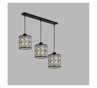 LXYAYY Lampada a Sospensione Moderna per Ristorante Loft, Lampada da Tavolo per Bar e Camera da Letto, Lampada da Pranzo, Lampada da Cucina, Illuminazione Moderna(Black,D50cm)