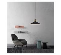 LXYAYY Lampada a Sospensione nordica Lampada da soffitto Lampada con Paralume in Ferro Lampada a Sospensione Moderna per Arredamento casa Bar caffetteria Ristorante ,(Balck)
