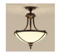 LXYAYY Lampada da soffitto per Camera da Letto Soggiorno Tavolo da Pranzo corridoio lampadari a LED retrò Vintage Nero Stile Americano Luce, Luce Pendente Moderna(C)