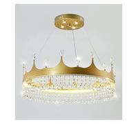 LXYAYY Lampadario a LED in Cristallo per Camera da Letto, Soggiorno, Villa, Ristorante, lampadario Rotondo, Luce Pendente Moderna(60CM)