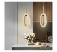 LXYAYY Lampadario Creativo in Acrilico Lampada da soffitto per Guardaroba da Camera da Letto Lampadario Ovale di Lusso Semplice dimmer Lampadario sospeso Luce Pendente,(Oval 2 Head)