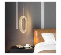 LXYAYY Lampadario Creativo in Acrilico Lampada da soffitto per Guardaroba da Camera da Letto Lampadario Ovale di Lusso Semplice dimmer Lampadario sospeso Luce Pendente,(Oval 1 Head)