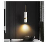 LXYAYY Lampadario da Comodino Moderno Minimalista Nordico Lampada da Camera da Letto Illuminazione a Sospensione di Lusso a LED Piccolo faretto, Illuminazione Moderna(White)